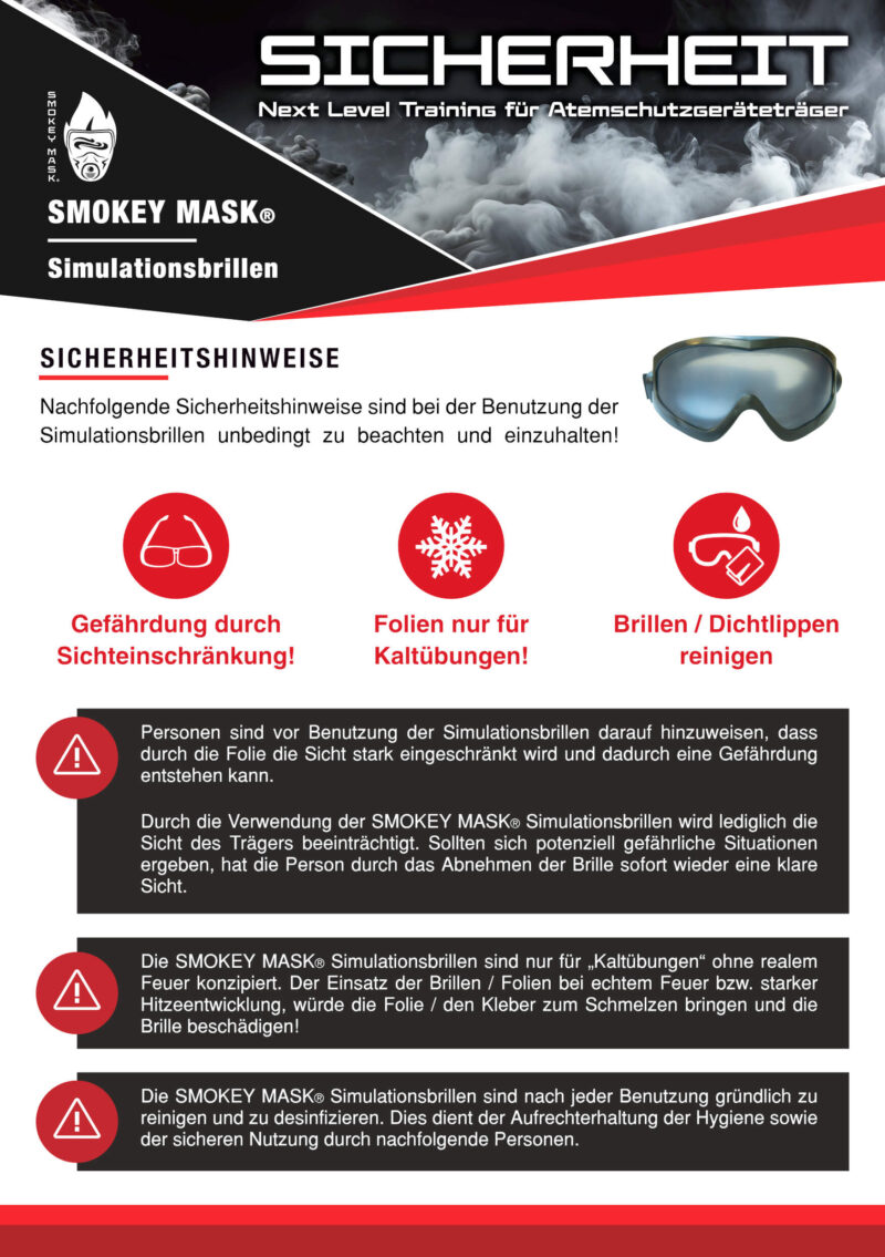 SMOKEY MASK® Simulationsbrille mit Etui – Bild 5