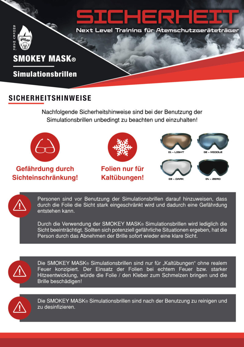 SMOKEY MASK® Simulationsbrille mit Etui – Bild 5